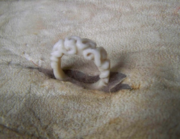 Bague triskele en os