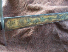 Fourreau épée ‘ feuille de vigne ‘